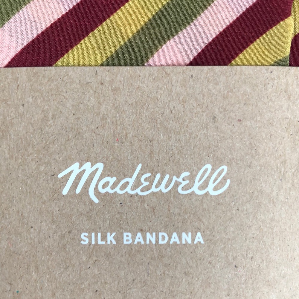 Madewell silk stripes multicolored banana - Picture 2 of 8